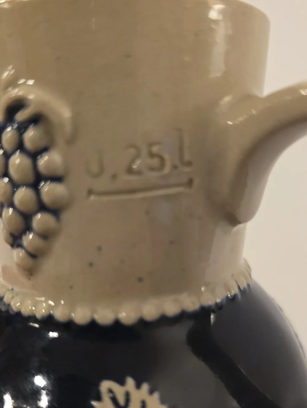 Vintage 1960s‎ Marzi & Remy German Stoneware Salt Glazed Wine Pitcher 2956